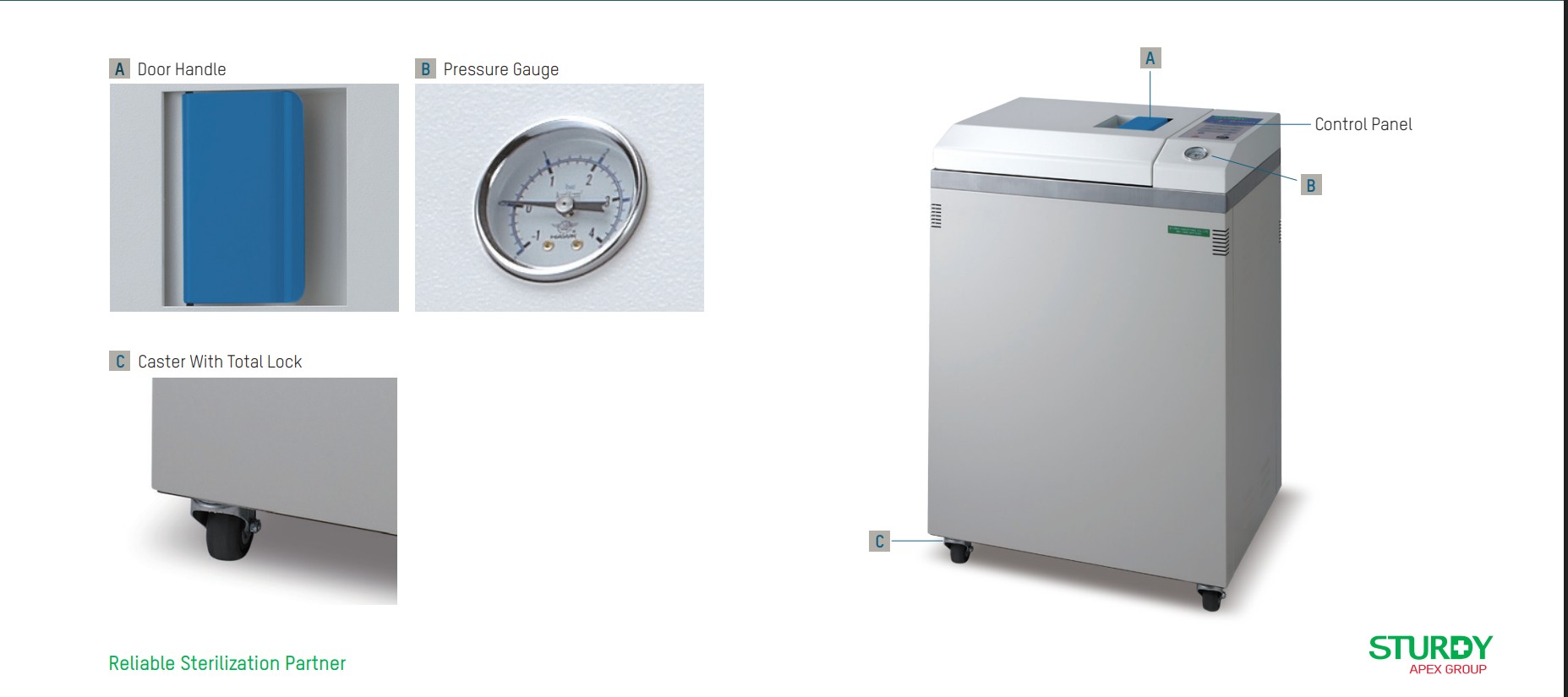 NỒI HẤP TIỆT TRÙNG STURDY SA-300VFA 